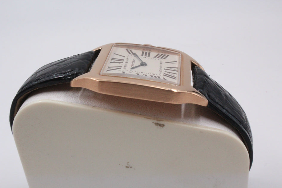 Santos-Dumont Small Model Quartz 38mm Rose Gold & Stainless Steel, Cartier