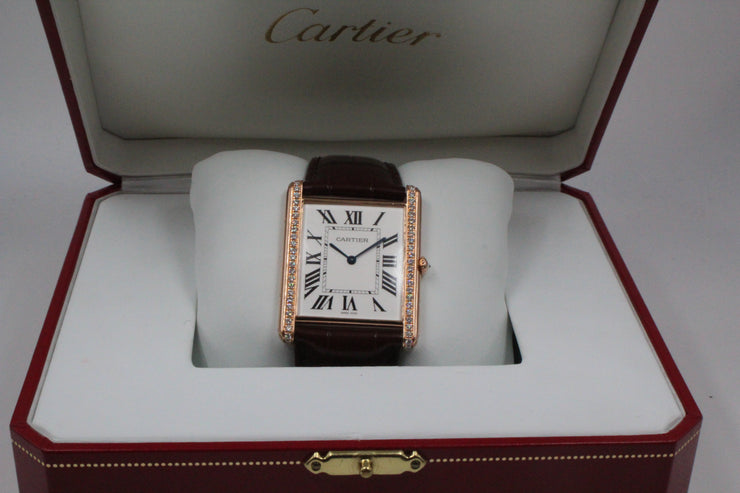 Cartier Pre-owned Cartier Tank Louis Hand Wind Diamond Silver Dial