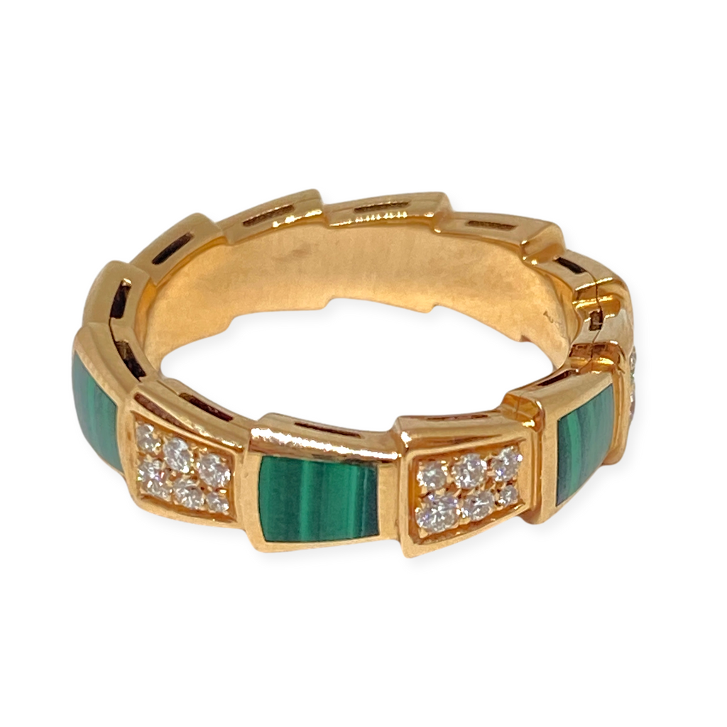 Bvlgari Women's Serpenti Seduttori 18K Rose Gold, Diamond, Malachite & Sapphire Pendant Necklace - Rose Gold One-Size